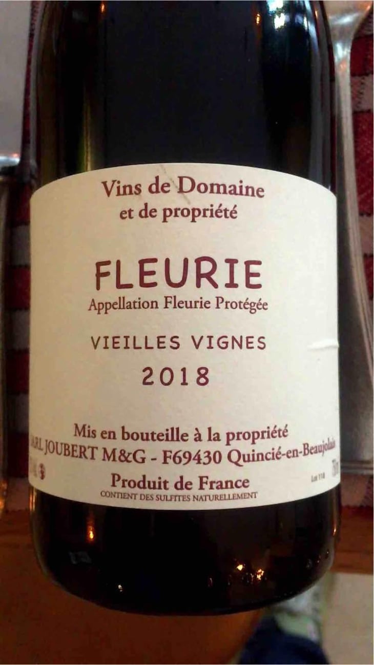 Fleurie Vieilles Vignes - Domaine Marcel Joubert - Carine Joubert 