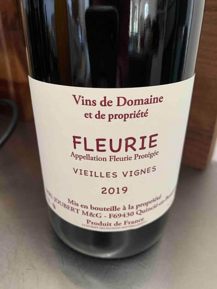 Fleurie Vieilles Vignes - Domaine Marcel Joubert - Carine Joubert 