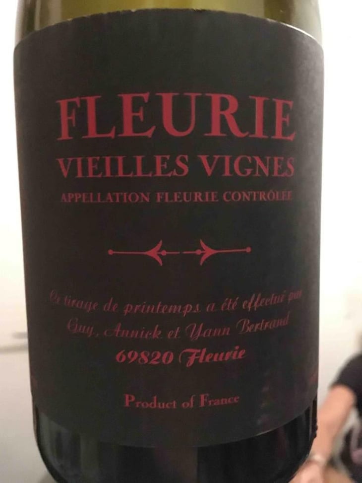 Fleurie Vieilles Vignes - Les Bertrand - Guy, Annick & Yann Bertrand 