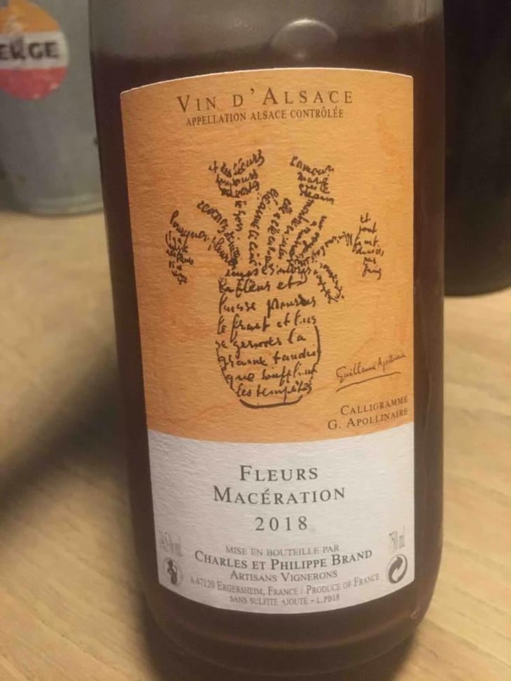 Fleurs Macération - Domaine Brand & Fils - Philippe Brand 