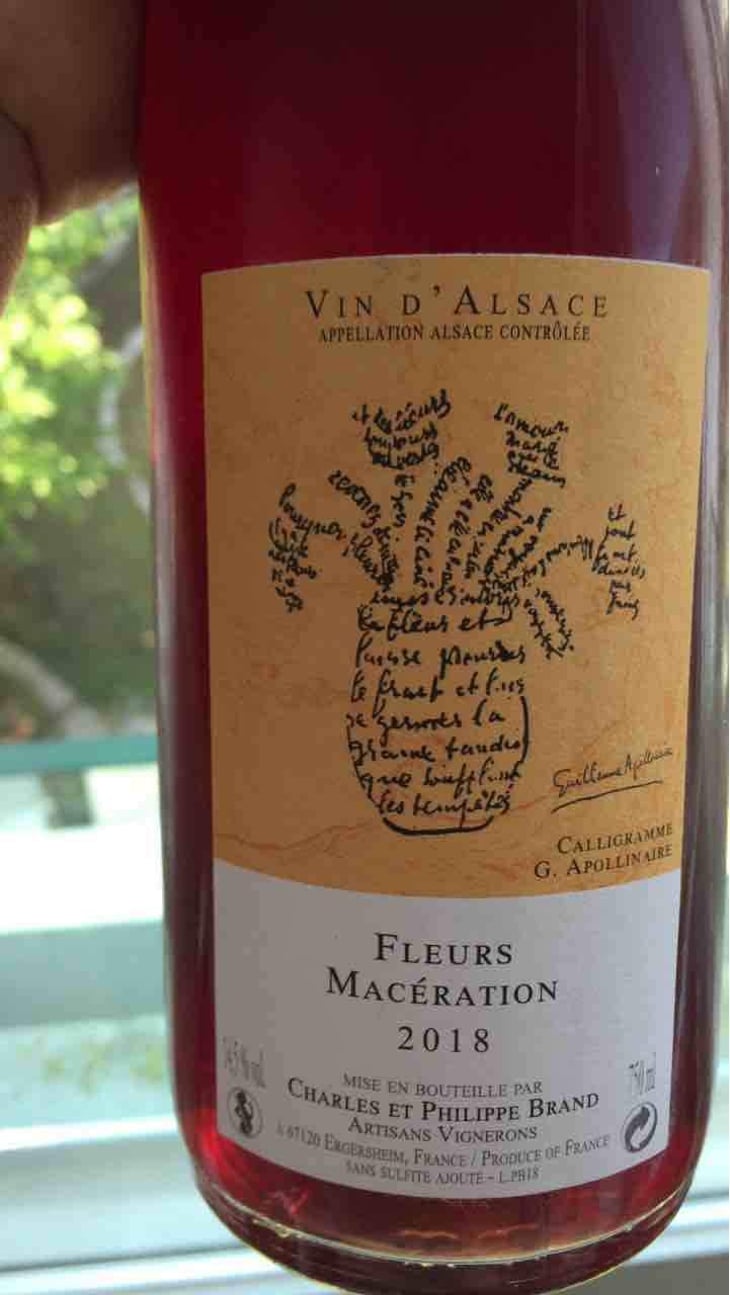 Fleurs Macération - Domaine Brand & Fils - Philippe Brand 