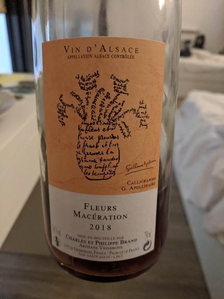 Fleurs Macération - Domaine Brand & Fils - Philippe Brand 