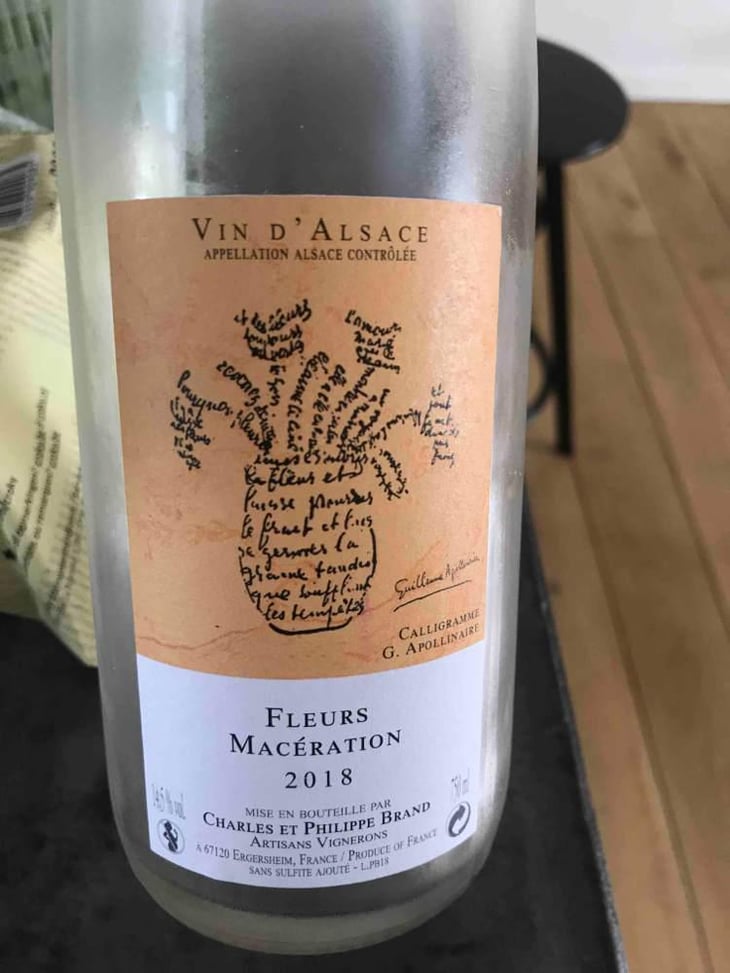Fleurs Macération - Domaine Brand & Fils - Philippe Brand 