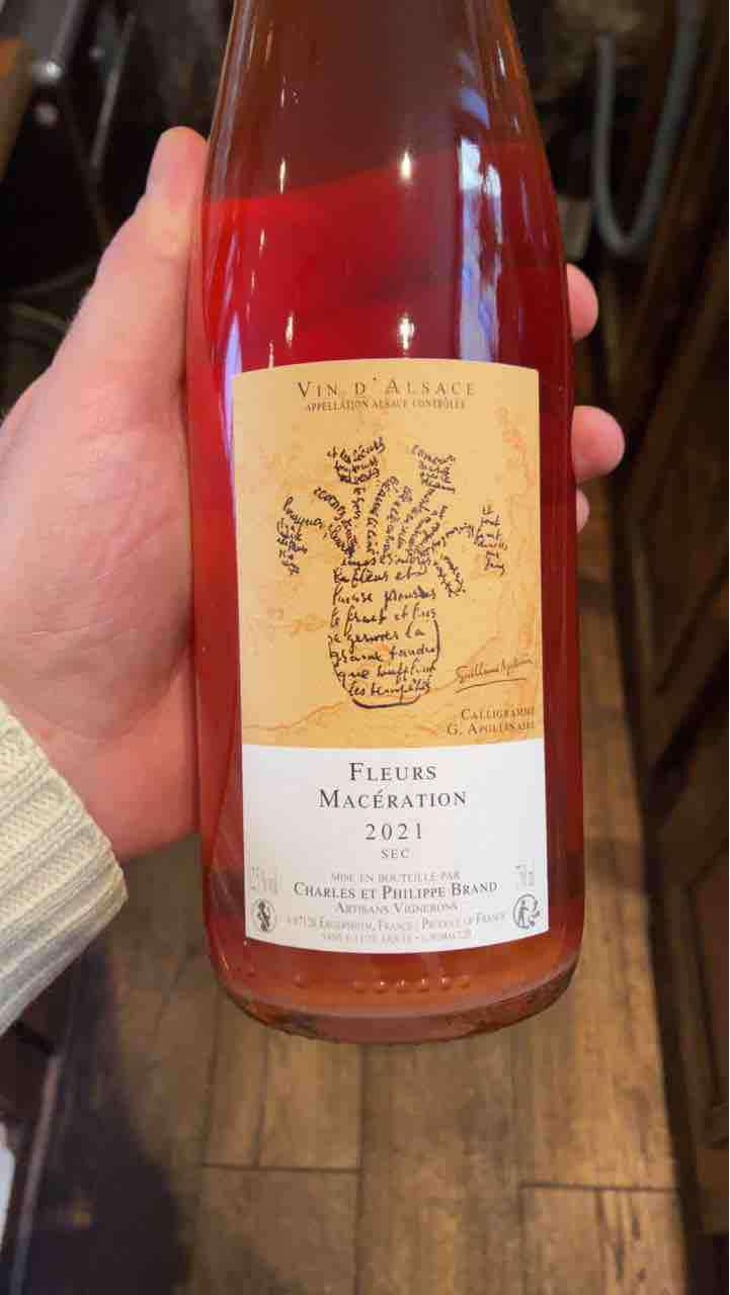 Fleurs Macération - Domaine Brand & Fils - Philippe Brand 