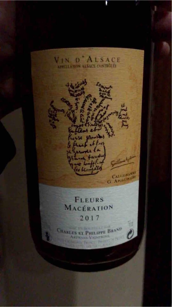 Fleurs Macération - Domaine Brand & Fils - Philippe Brand 