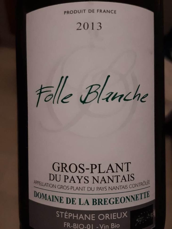 Folle Blanche - Domaine De La Bregeonnete - Stéphane Orieux 