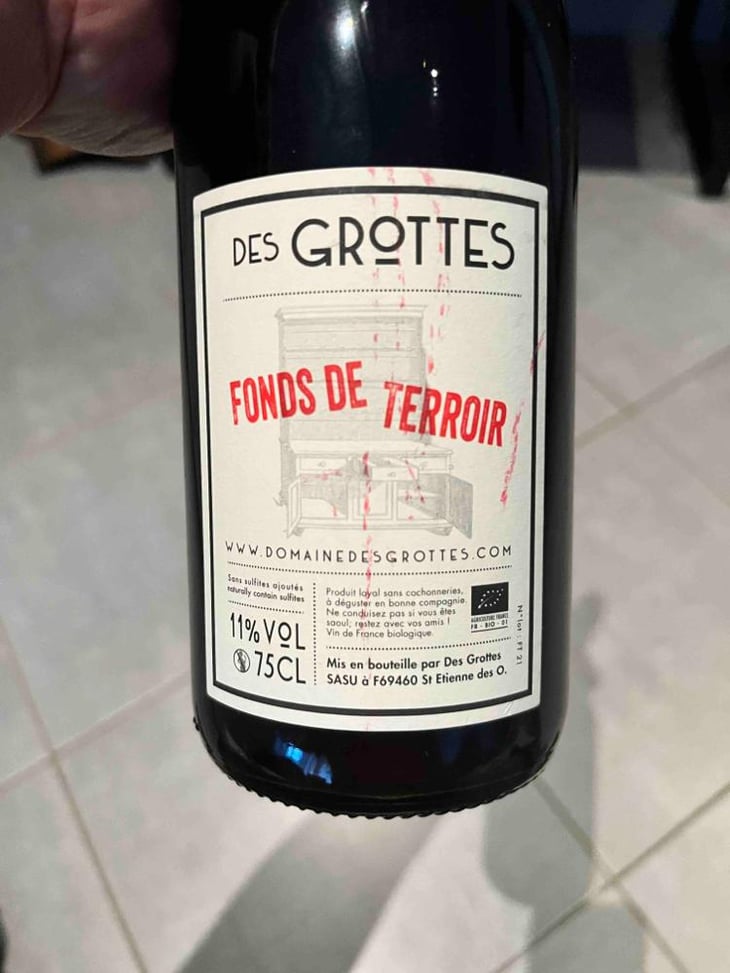Fonds De Terroir - Domaine des Grottes - Romain des Grottes -2021