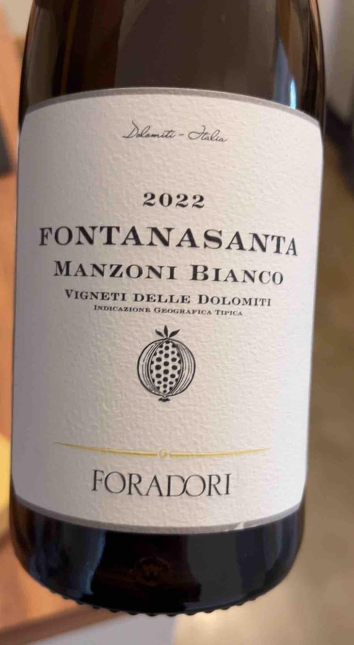 Fontanasanta Manzoni Bianco - Azienda Agricola Foradori - Elisabetta Foradori 