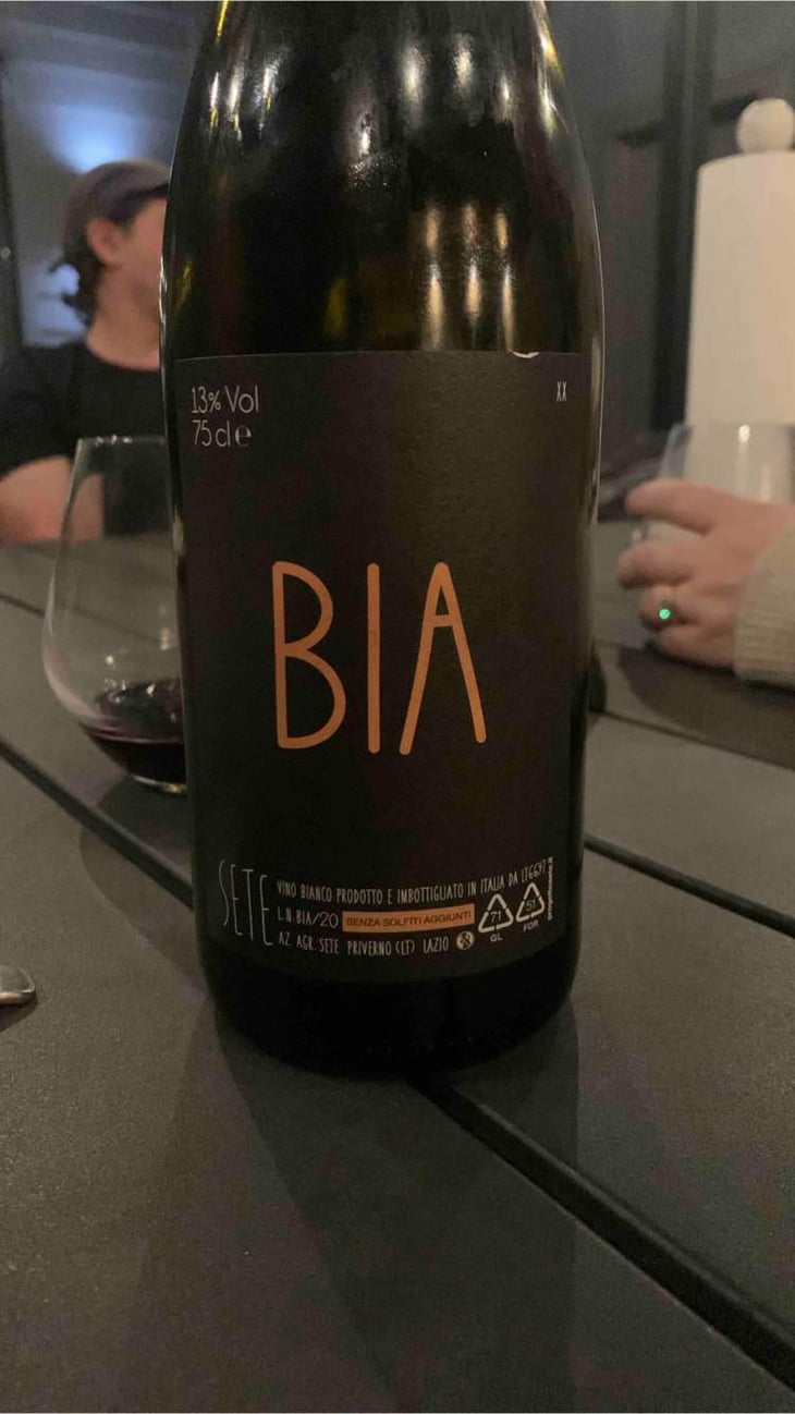 Bia - Sete - Vini Naturali - Emiliano Giorgi, Arcangelo Galuppi, Martina D’Alessio 