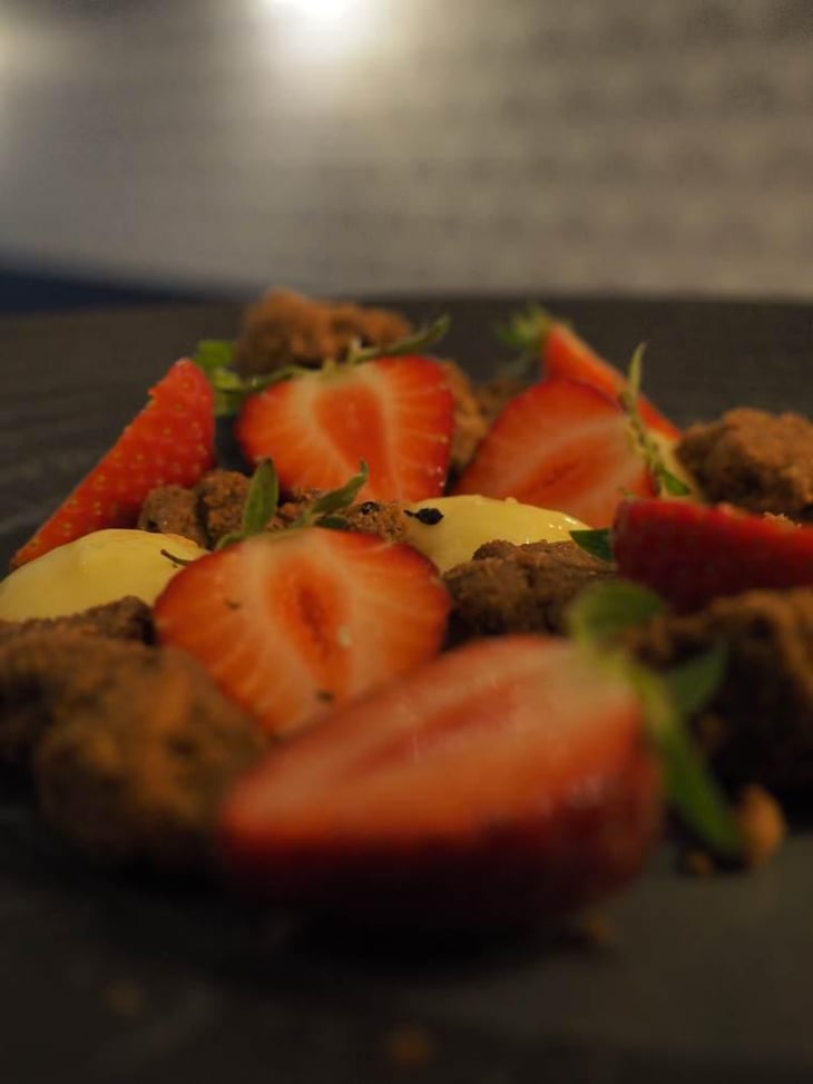 Fraises, Crème Pâtissière, Biscuit Sablé Breton - Le Rousseau - 498808