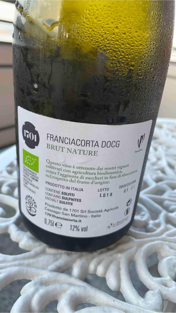 Franciacorta Brut Nature - 1701 Franciacorta - Silvia & Federico Stefini 