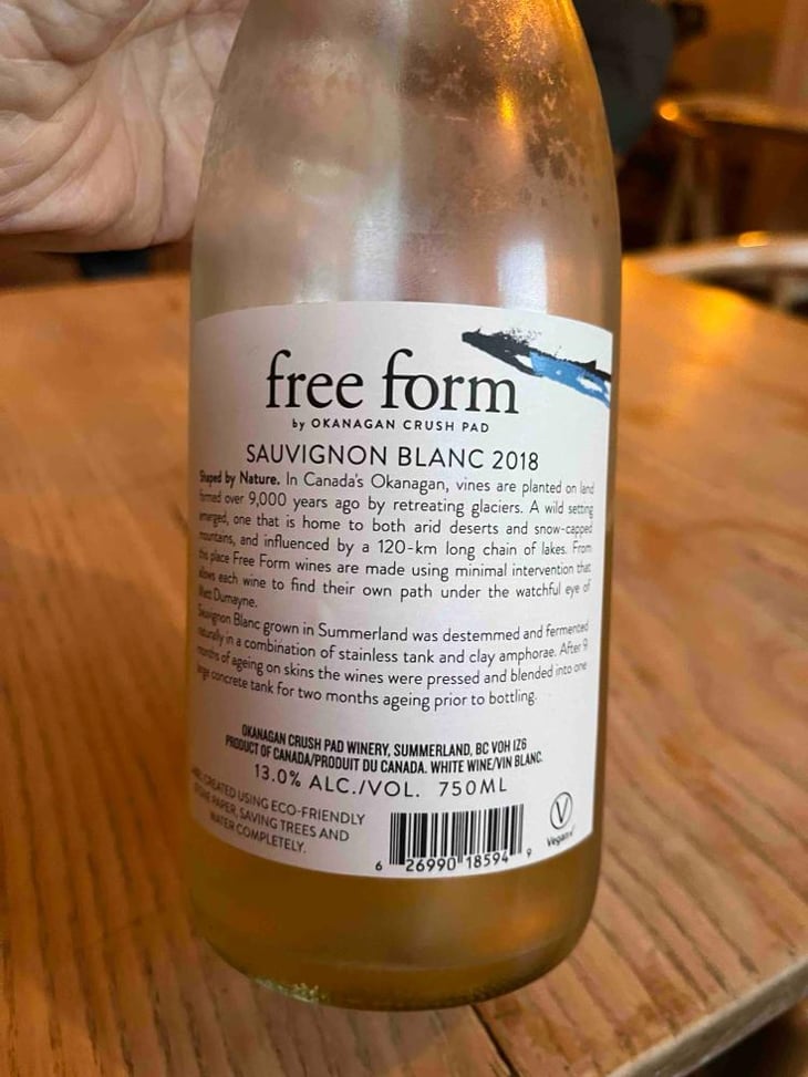 Free from - Okanagan Crush Pad - Christine Coletta & Steve Lornie, Matt Dumayne & Kat D’Costa -2018