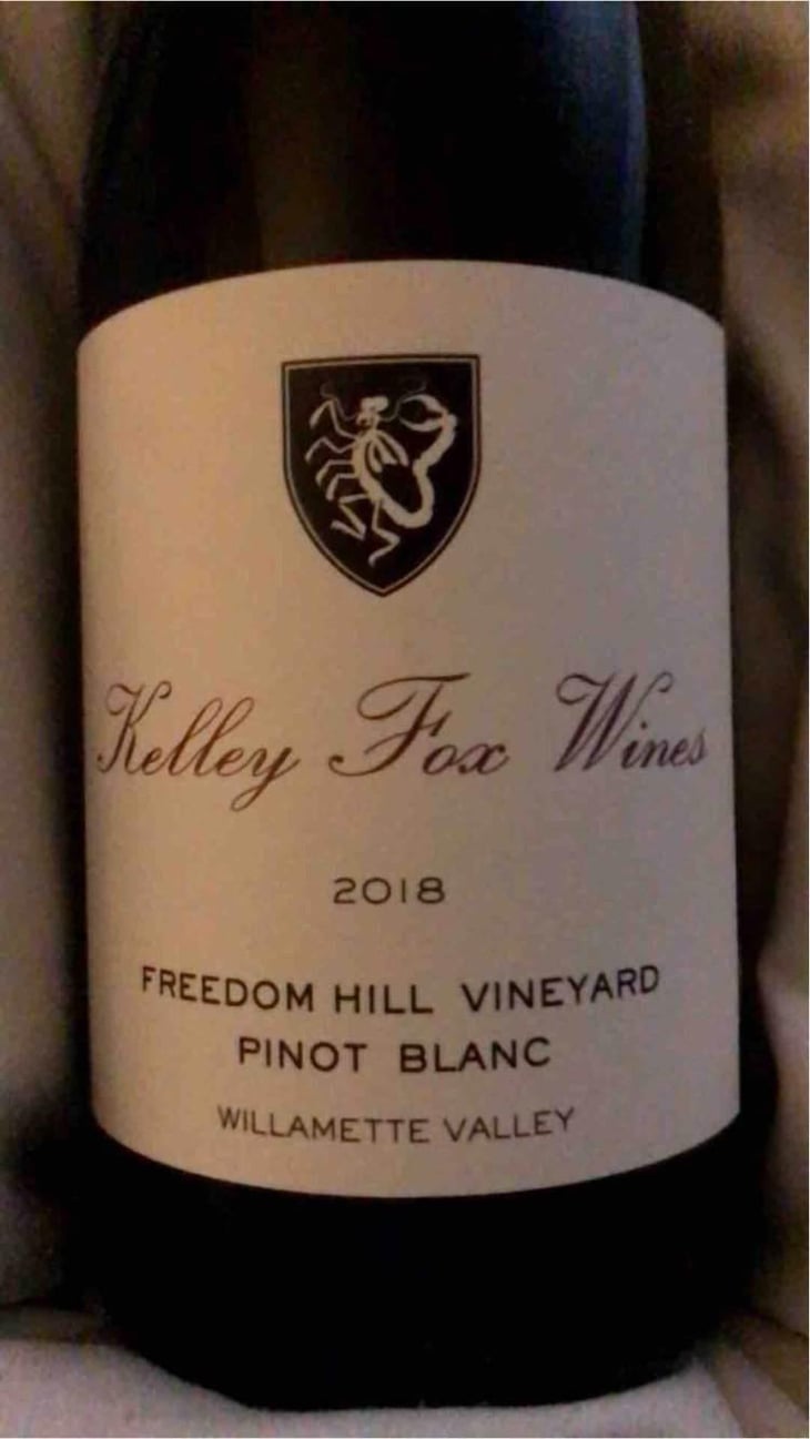 Freedom Hill Vineyard Pinot Blanc - Kelley Fox Wines - Kelley Fox 