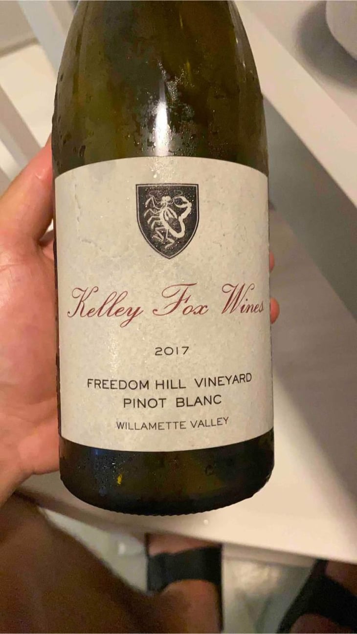 Freedom Hill Vineyard Pinot Blanc - Kelley Fox Wines - Kelley Fox 