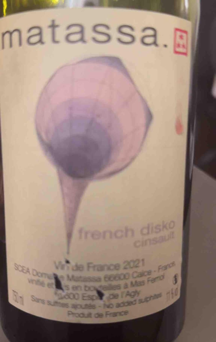 French Disko - Domaine Matassa - Tom Lubbe -2020