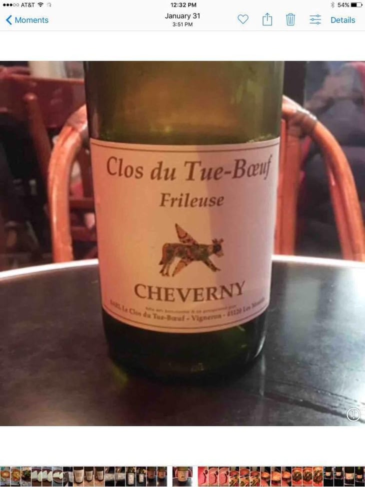 Frileuse - Clos du Tue-Bœuf - Zoé, Louise & Thierry Puzelat 