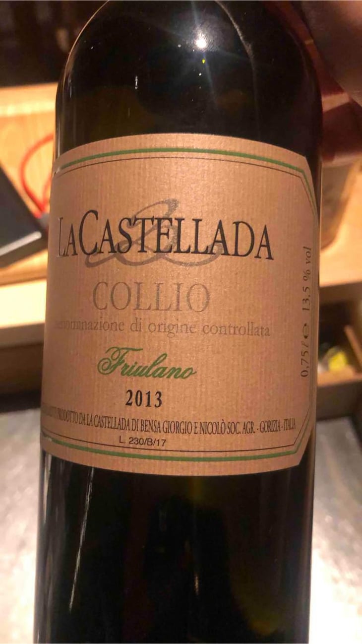 Friulano Collio - La Castellada - Giorgio Bensa 