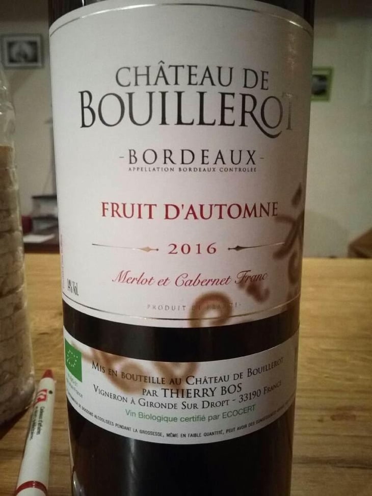 Fruit D'automne - Château De Bouillerot - Thierry Bos 