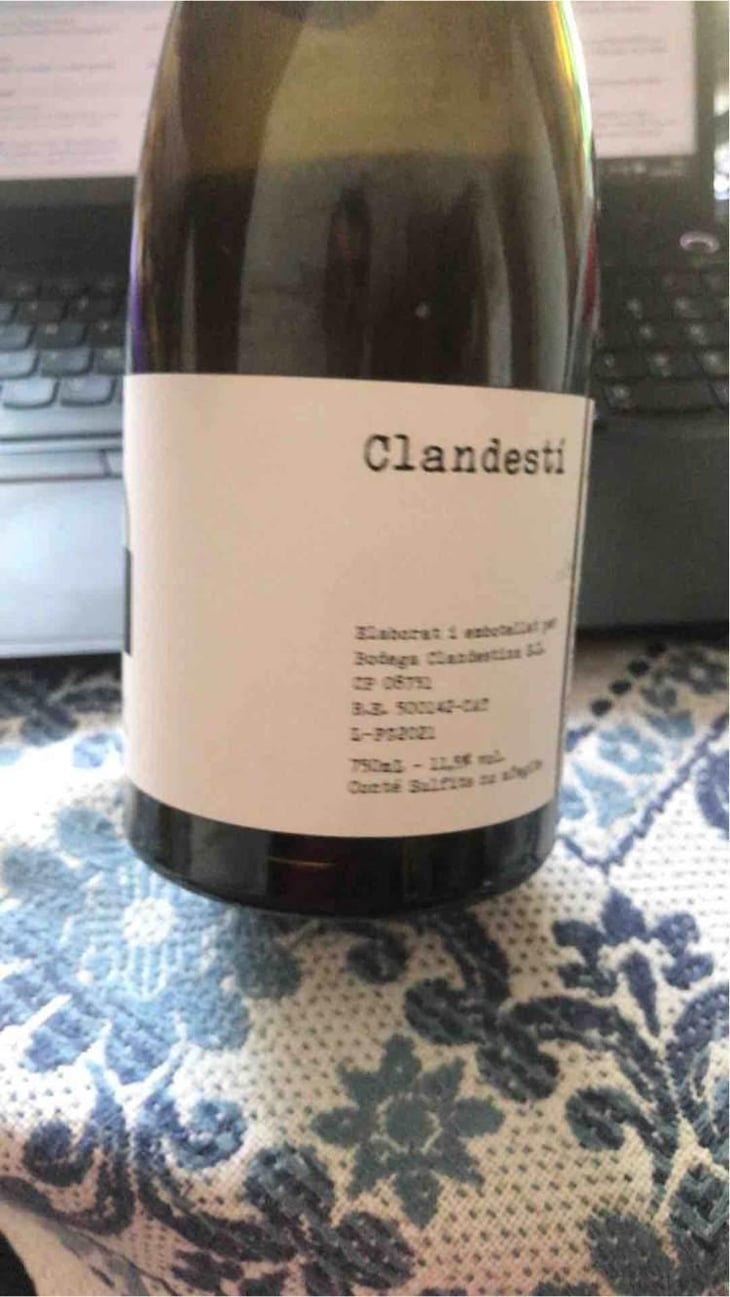 Blanc Fugitu - Bodega Clandestina - Ferran Lacruz 