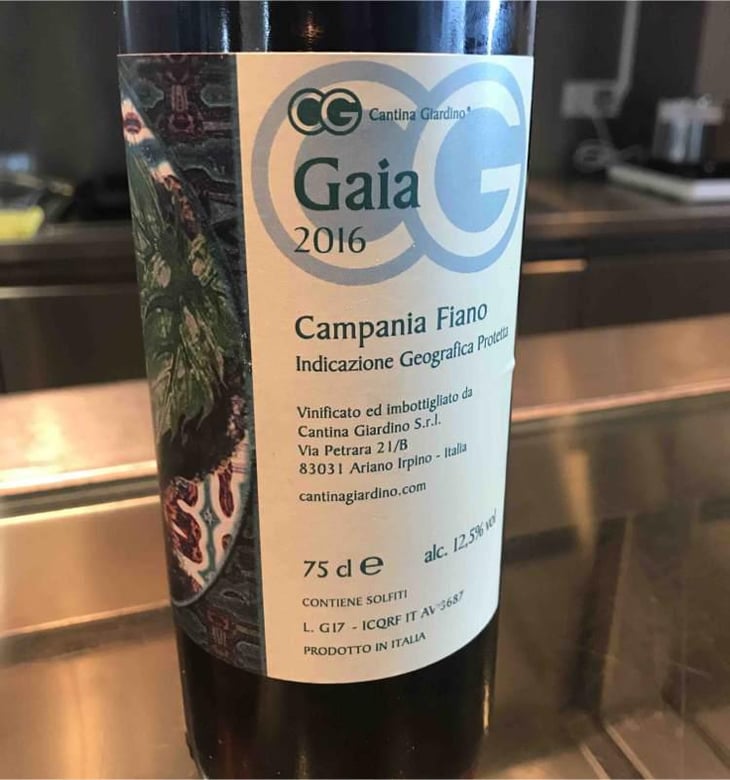 Gaia - Cantina Giardino - Antonio Di Gruttola & Daniela De Gruttola -2019