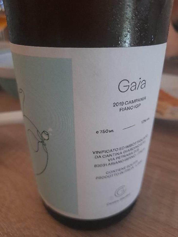 Gaia - Cantina Giardino - Antonio Di Gruttola & Daniela De Gruttola -2019