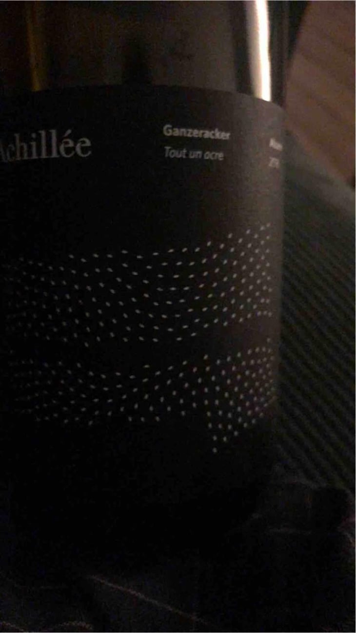 Ganzeracker Tout un acre - Domaine Achillée - Jean & Pierre Dietrich 