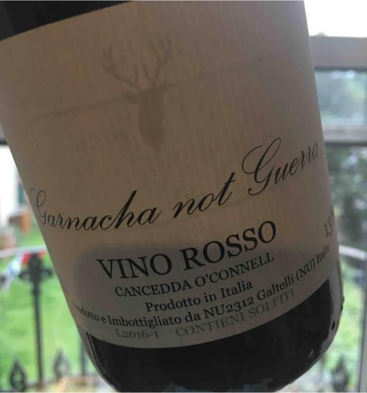 Garnacha Not Guerra - Cancedda O’Connell Sardinia - Mick O’Connell 