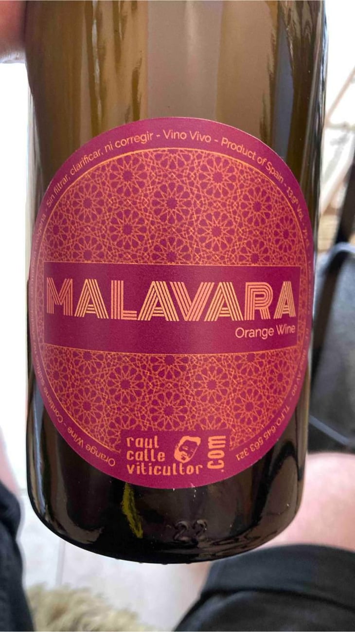 Malavara Orange - Vinos Naturi - Raúl Calle y Laura Piñas 