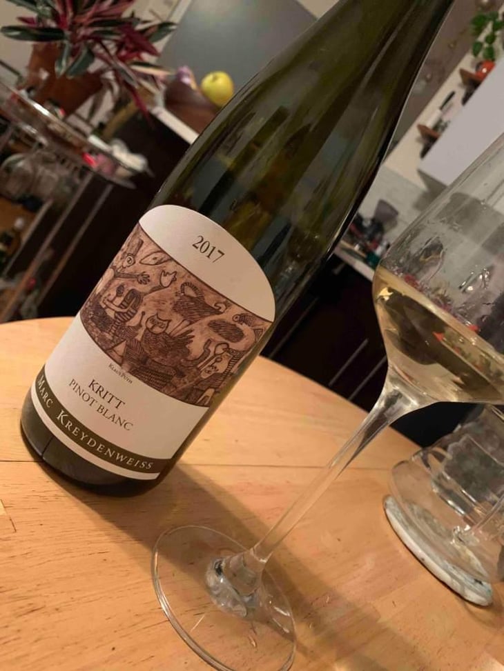 Kritt Pinot Blanc (Klaus Puth Label) - Marc Kreydenweiss (Andlau) - Antoine Kreydenweiss 