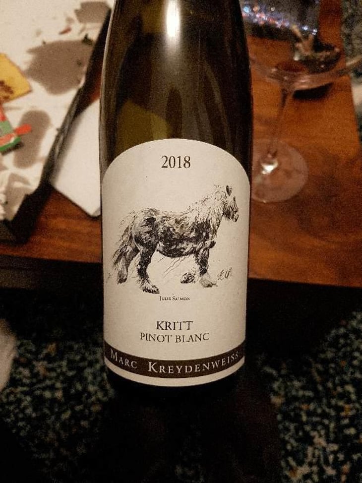 Kritt Pinot Blanc (Klaus Puth Label) - Marc Kreydenweiss (Andlau) - Antoine Kreydenweiss 