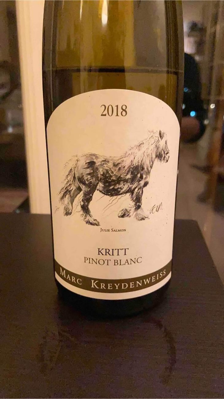 Kritt Pinot Blanc (Michel Tolmer Label) - Marc Kreydenweiss (Andlau) - Antoine Kreydenweiss 