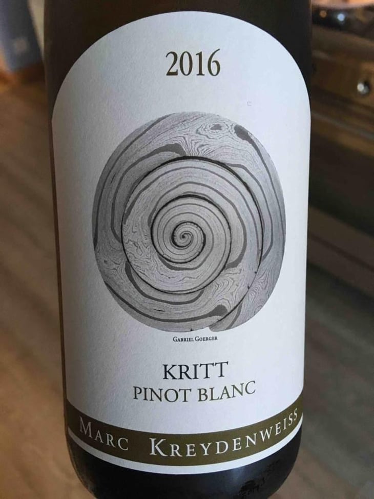 Kritt Pinot Blanc (Michel Tolmer Label) - Marc Kreydenweiss (Andlau) - Antoine Kreydenweiss 