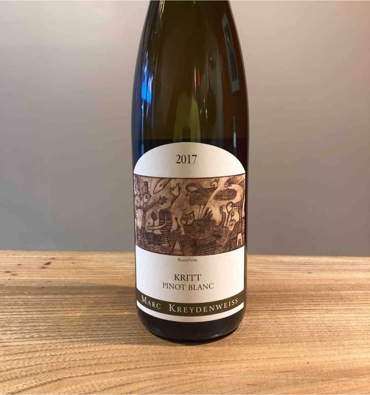 Kritt Pinot Blanc (Michel Tolmer Label) - Marc Kreydenweiss (Andlau) - Antoine Kreydenweiss 