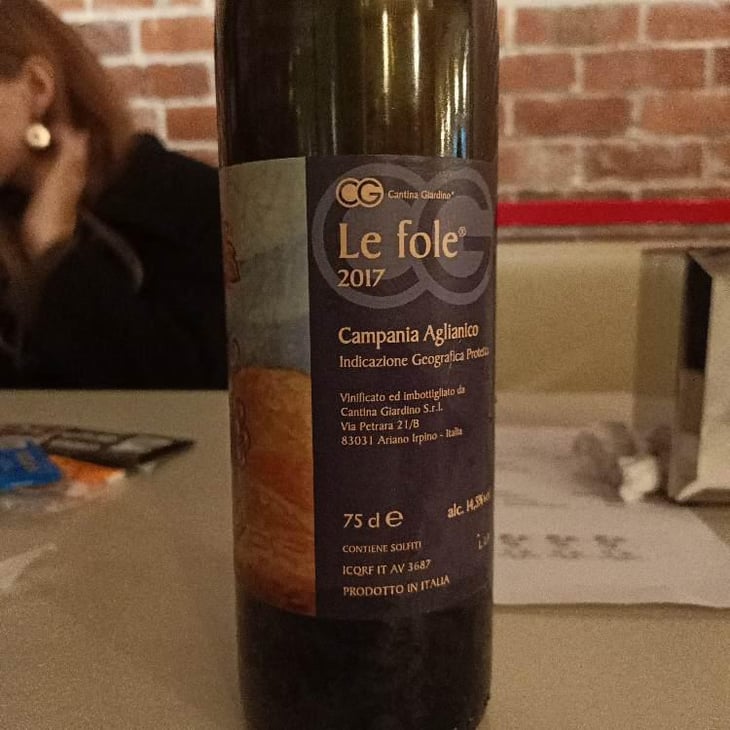 Le fole - Cantina Giardino - Antonio Di Gruttola & Daniela De Gruttola -2022