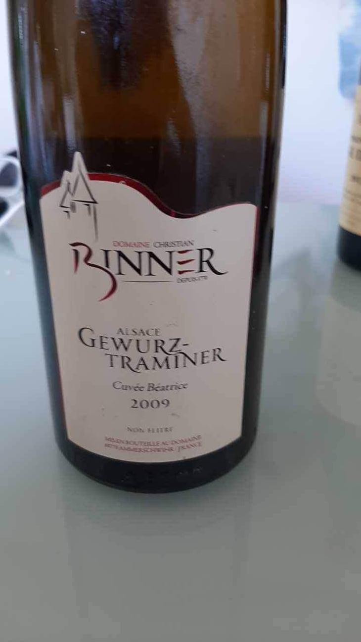 Gewürztraminer Cuvée Béatrice - Domaine Christian Binner - Christian Binner et son équipe 