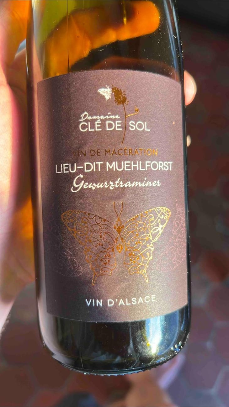 Gewurztraminer Macération Lieu-Dit Muehlforst - Domaine Clé de Sol - Jean & Simon Baltenweck & Yannick Mignot 
