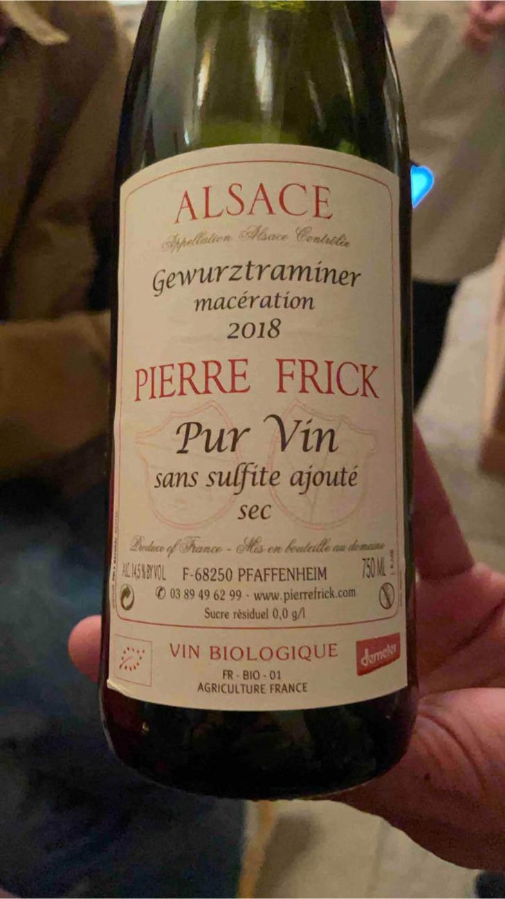 Gewurztraminer Macération Sec - Domaine Pierre Frick - Jean-Pierre, Chantal et Thomas Frick 