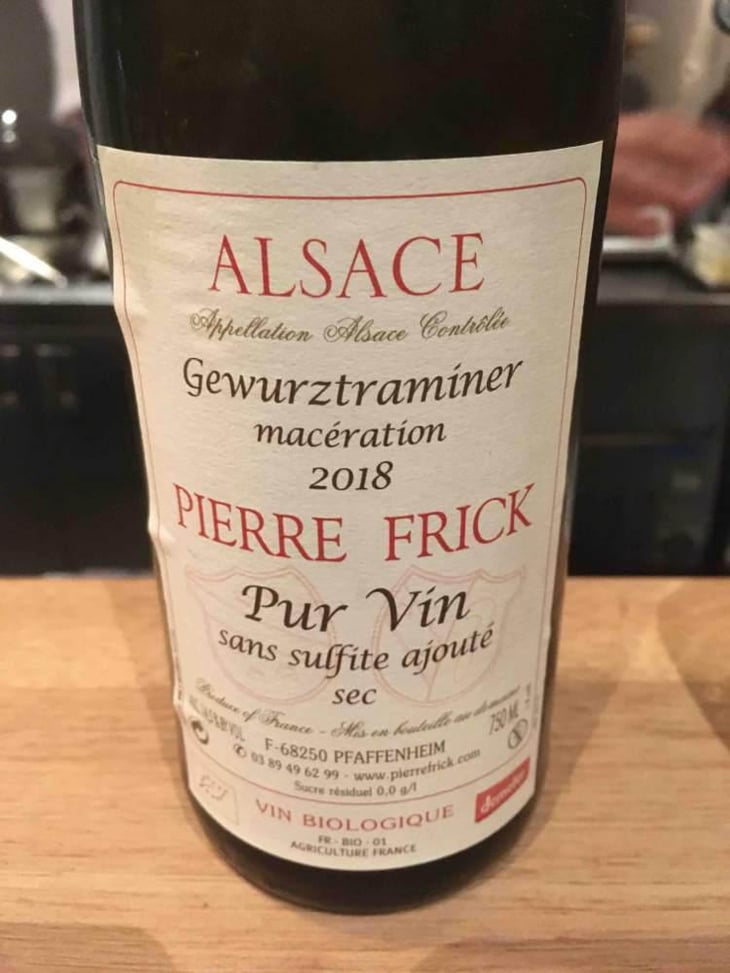 Gewurztraminer Macération Sec - Domaine Pierre Frick - Jean-Pierre, Chantal et Thomas Frick 