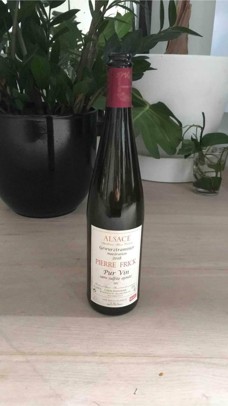 Gewurztraminer Macération Sec - Domaine Pierre Frick - Jean-Pierre, Chantal et Thomas Frick 