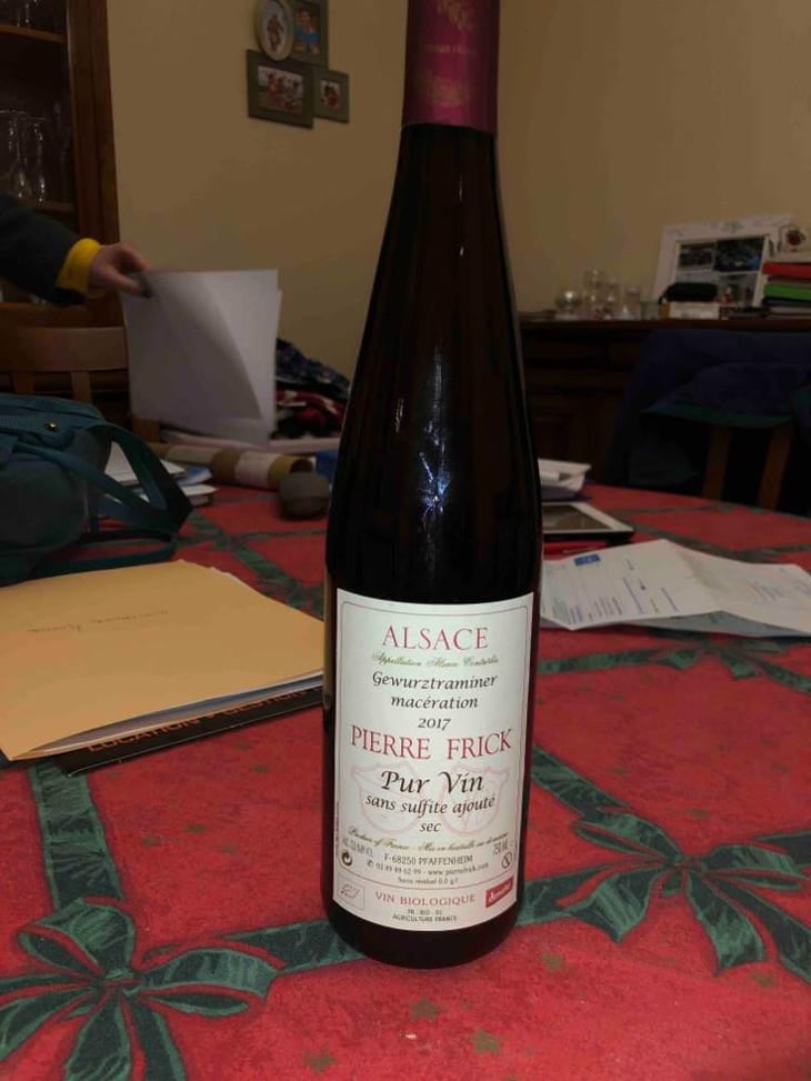 Gewurztraminer Macération Steinert - Domaine Pierre Frick - Jean-Pierre, Chantal et Thomas Frick 