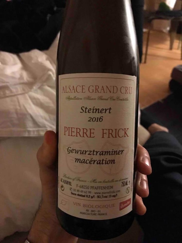 Gewurztraminer Macération Steinert - Domaine Pierre Frick - Jean-Pierre, Chantal et Thomas Frick 