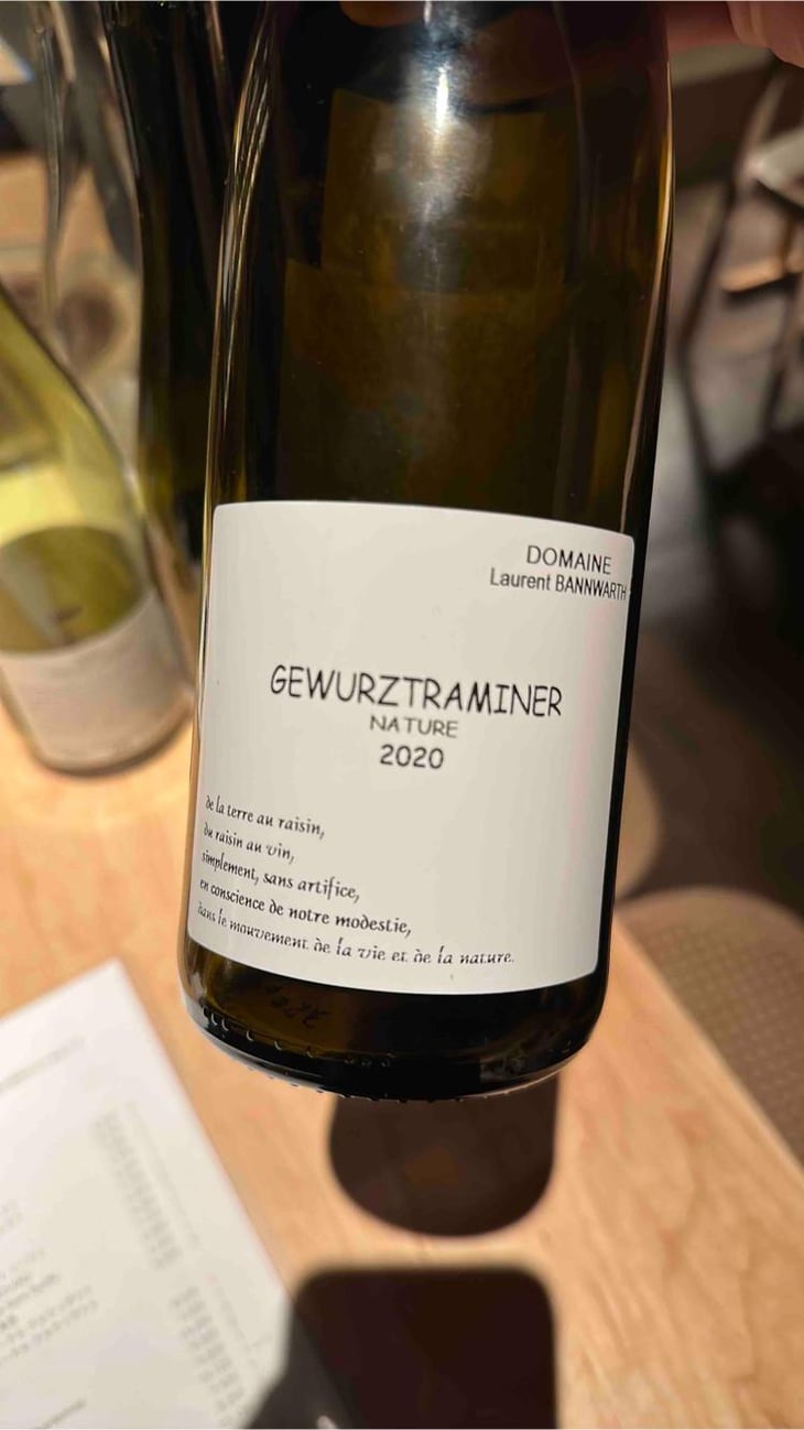 Gewuztraminer Nature - Laurent Bannwarth - Stéphane Bannwarth 