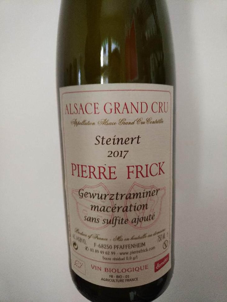 Gewurztraminer - Domaine Pierre Frick - Jean-Pierre, Chantal et Thomas Frick 