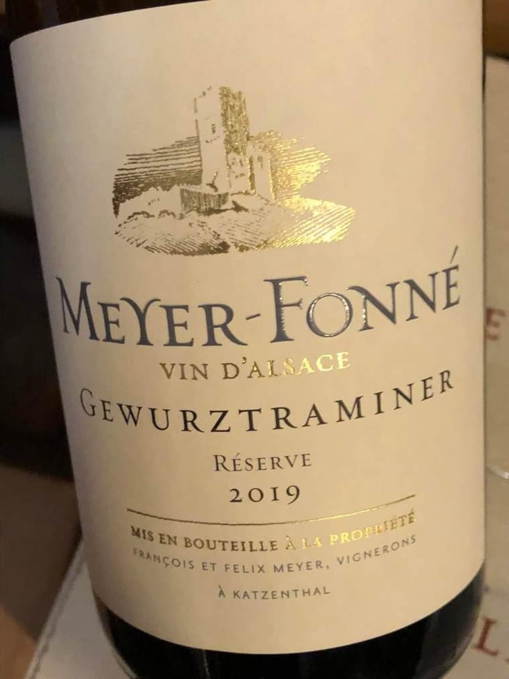 Gewurztraminer Réserve - Domaine Meyer-Fonné - Félix Meyer -2019