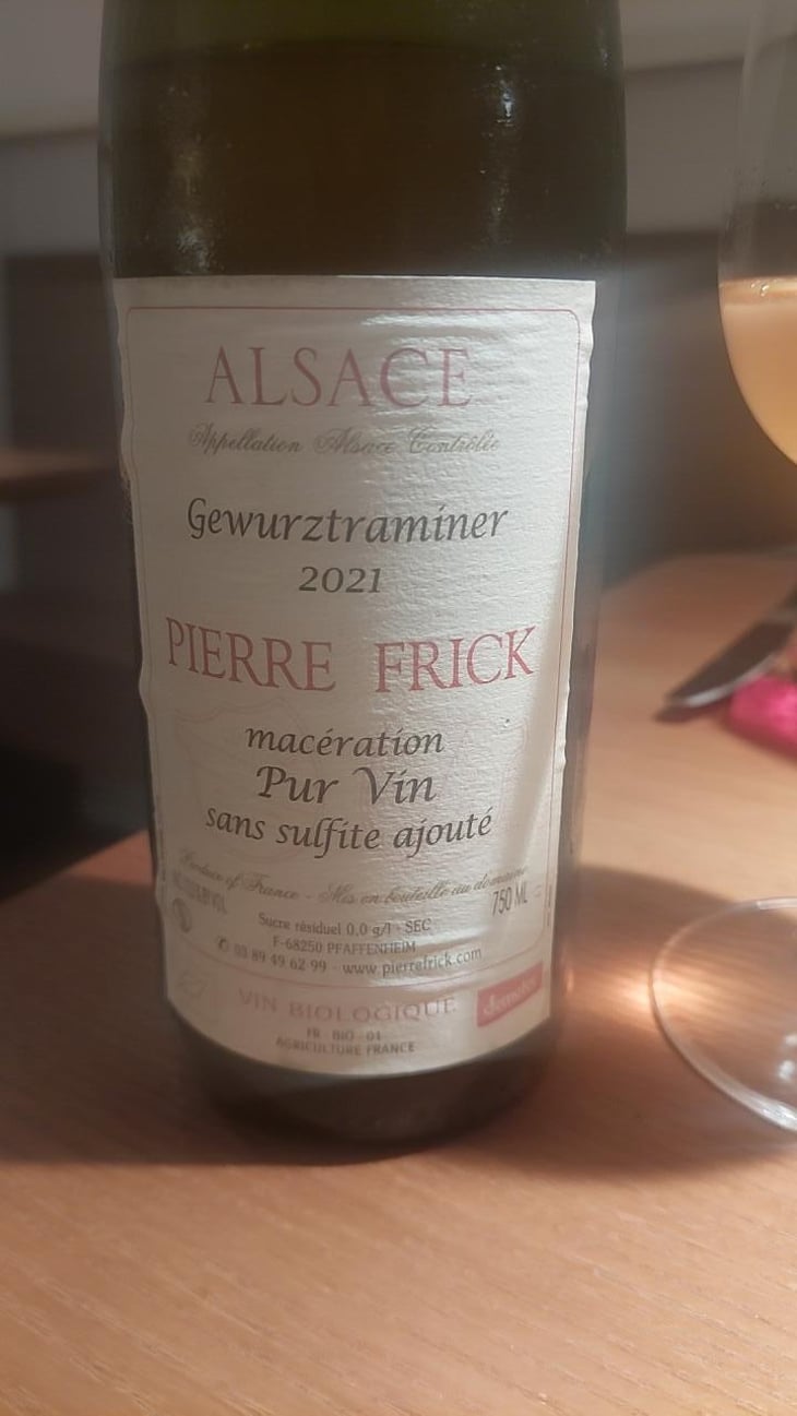 Gewurztraminer - Domaine Pierre Frick - Jean-Pierre, Chantal et Thomas Frick 