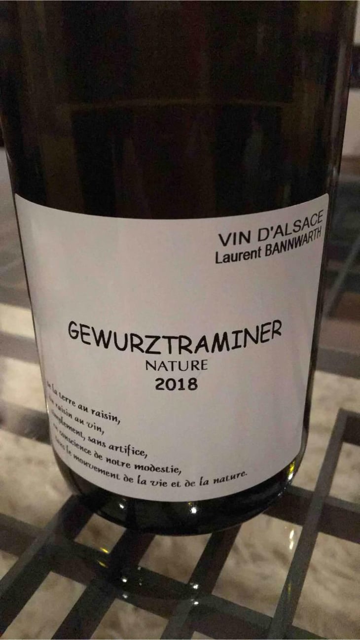 Gewuztraminer Nature - Laurent Bannwarth - Stéphane Bannwarth 