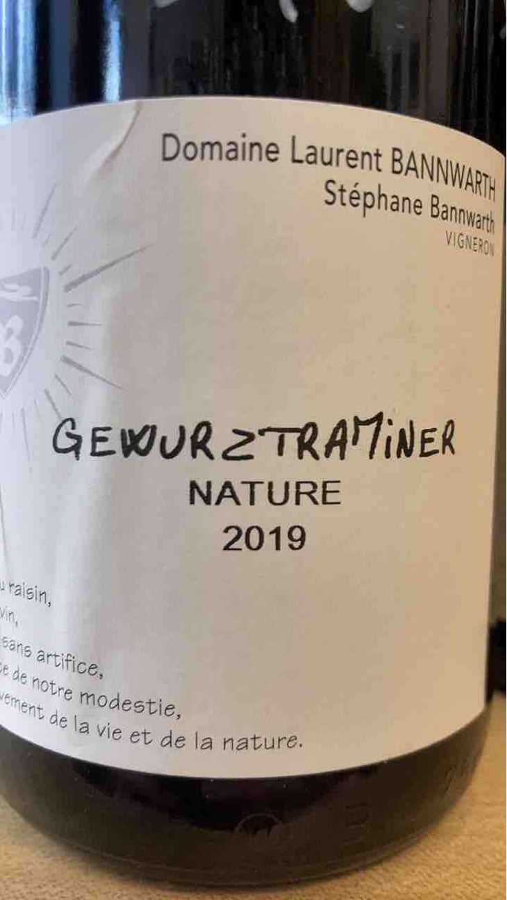 Gewuztraminer Nature - Laurent Bannwarth - Stéphane Bannwarth 