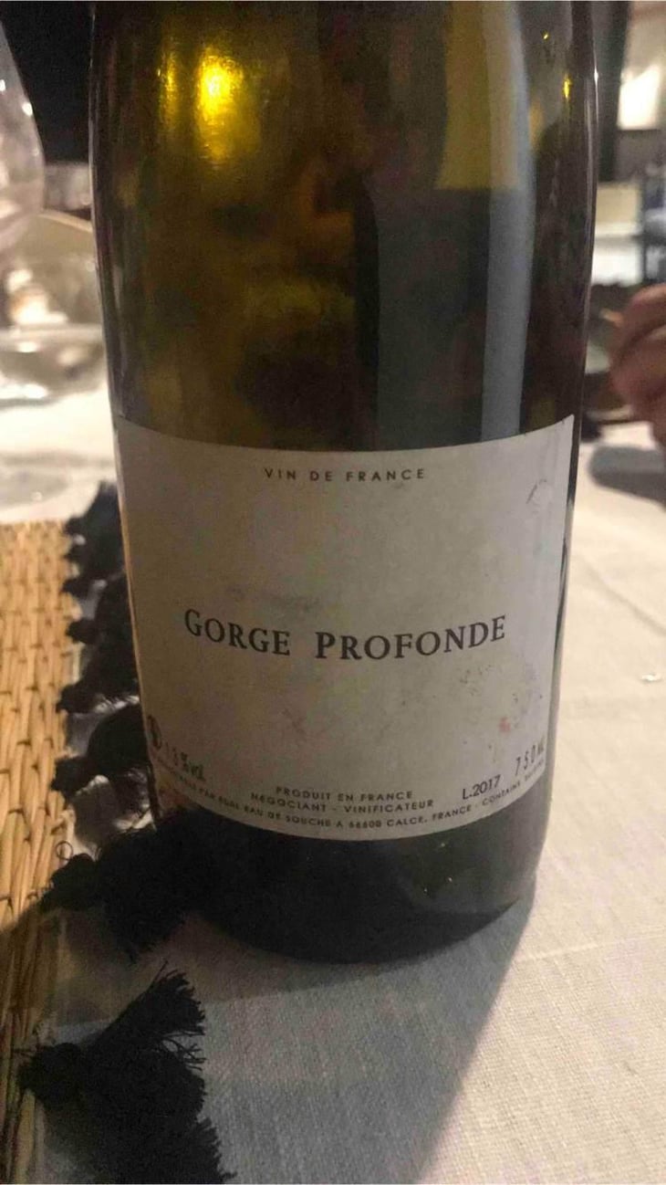 Gorge Profonde - Eau De Souche - Lionel Gauby -2017