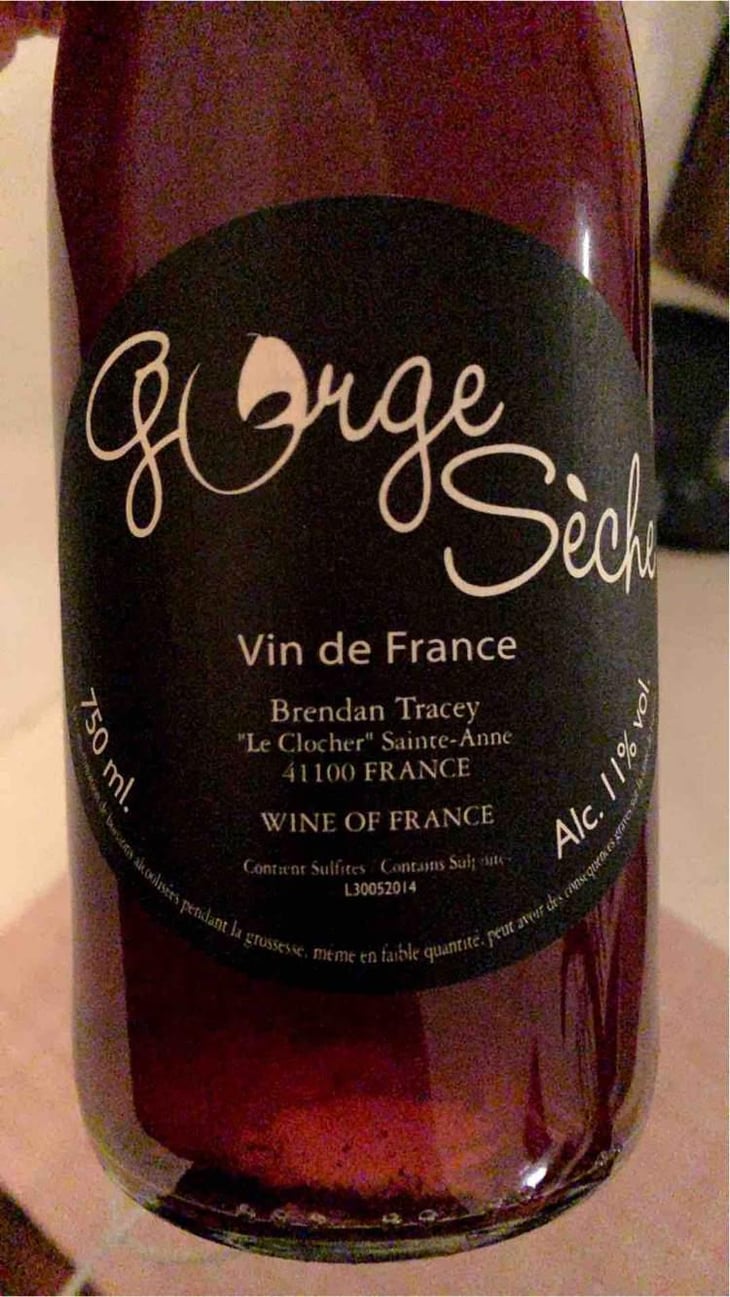 Gorge Sèche - Domaine Le Clocher - Les Vins de Sainte Anne - Brendan & Sean Tracey 