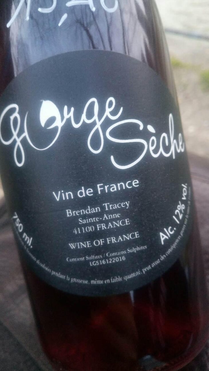 Gorge Sèche - Domaine Le Clocher - Les Vins de Sainte Anne - Brendan & Sean Tracey 